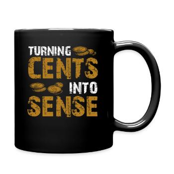 Numismatik Münzsammler Leidenschaft - Tasse einfarbig - Schwarz - Rechts
