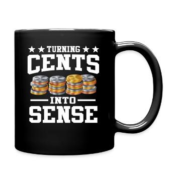 Numismatics Coin Collector Passion - Full Colour Mug - black - Right