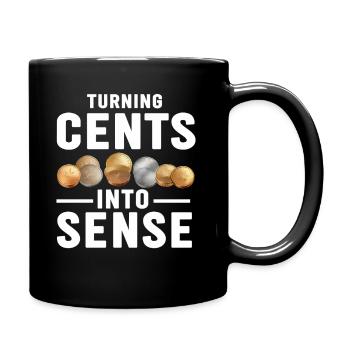 Numismatics Coin Collector Passion - Full Colour Mug - black - Right
