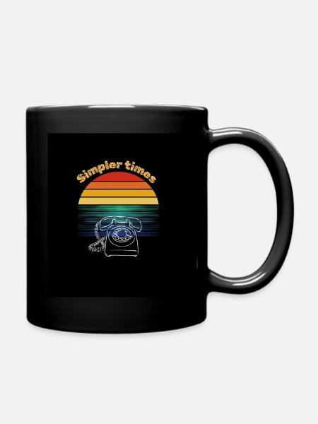 Des temps plus simples - Mug uni - noir