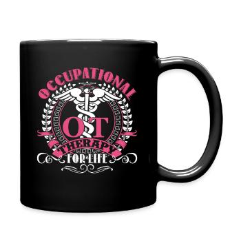 Occupational Therapy For Life - Full Colour Mug - black - Right