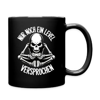 Nur noch ein Level – Versprochen! (Skelett) - Tasse einfarbig - Schwarz - Rechts