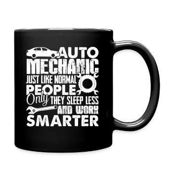 Auto Mechanic Auto Mechanic Work Smarter - Full Colour Mug - black - Right