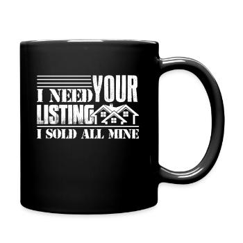 Real Estate Broker Proud Real Estate Broker - Full Colour Mug - black - Right