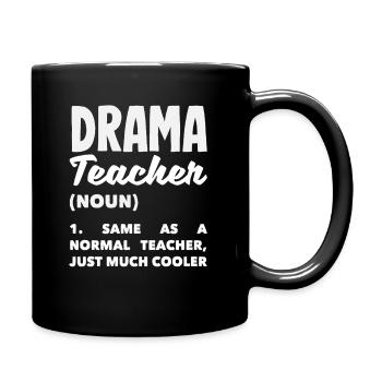 Amateur de comédie musicale Définition de l’enseignant de théâtre - Mug uni - noir - Droite