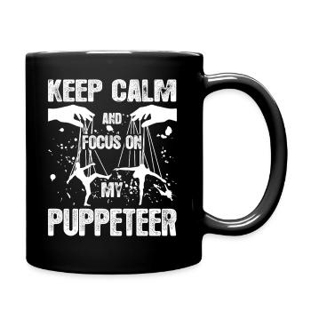 Puppeteer Focus On My Puppeteer - Full Colour Mug - black - Right