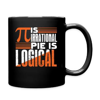 Pi Day Pi Is Irrational - Full Colour Mug - black - Right