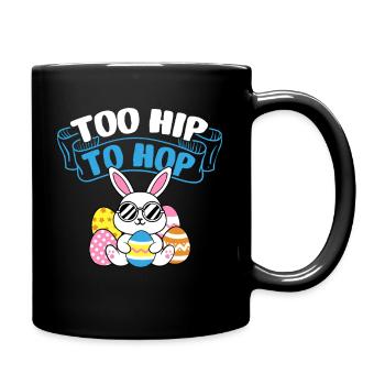 Trop branché pour sauter pour un amoureux des lapins - Mug uni - noir - Droite