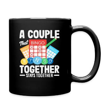 Bingo A Couple Playing Bingo Together - Full Colour Mug - black - Right
