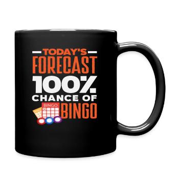 Prédiction de bingo 100 % de chance Bingo - Mug uni - noir - Droite