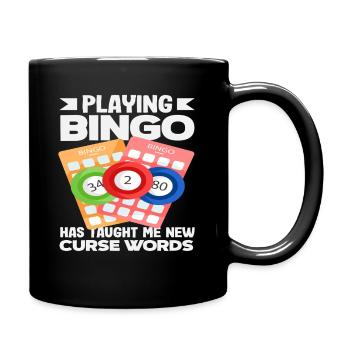 Joueur de bingo Dicton amusant sur les jurons - Mug uni - noir - Droite