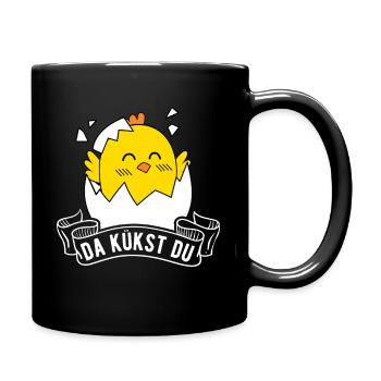 Là vous poussin Oeufs de Pâques Enfants Poulet - Mug uni - noir - Droite