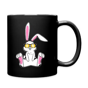 Lapin avec lunettes de soleil Lapin Bunny Lover - Mug uni - noir - Droite