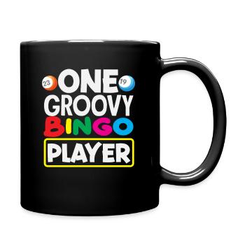 Bingo Un joueur de bingo groovy - Mug uni - noir - Droite