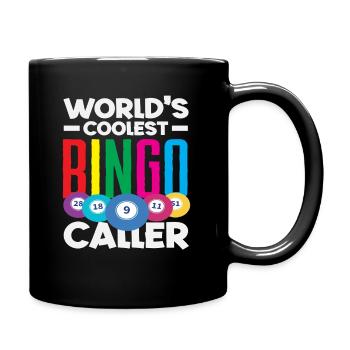 Bingo Spieler Weltbester Ansager - Tasse einfarbig - Schwarz - Rechts