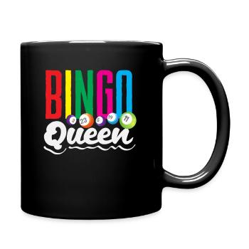 Bingo Queen Joueur Coloré - Mug uni - noir - Droite
