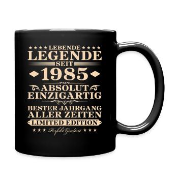 40 Jahre Absolut Einzigartig seit 1985 Jahrgang - Tasse einfarbig - Schwarz - Rechts