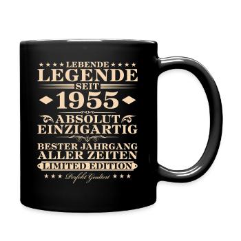 70 Jahre Absolut Einzigartig seit 1955 Jahrgang - Tasse einfarbig - Schwarz - Rechts