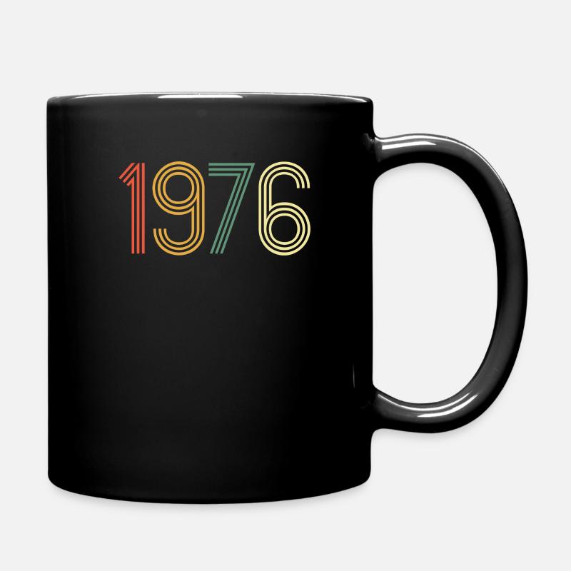 1976 Jahrgang Geburtstag Geschenk Retro - Tasse einfarbig - Schwarz