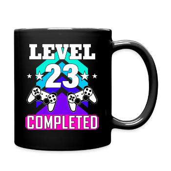 gaming geburtstag haha wie lusti - Tasse einfarbig - Schwarz - Rechts