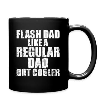 Bouldering Flash Papa Boulderer - Tasse einfarbig - Schwarz - Rechts