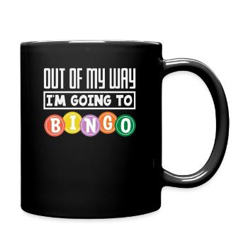 Joueurs de bingo en route - Mug uni - noir - Droite
