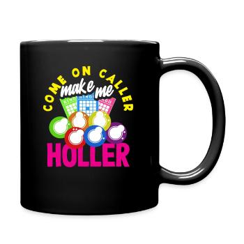 Joueurs de bingo Venez m’appeler - Mug uni - noir - Droite