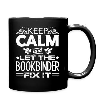 Bookbinder Let The Bookbinder Fix It - Full Colour Mug - black - Right