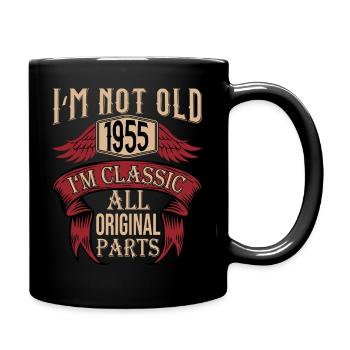 not old classic haha witzig - Tasse einfarbig - Schwarz - Rechts