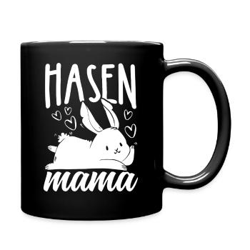 Maman Lapin Cadeau Pâques Fête des Mères Lapin Maman - Mug uni - noir - Droite