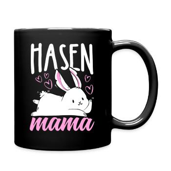 Maman Lapin Cadeau Lapins de Pâques Maman - Mug uni - noir - Droite