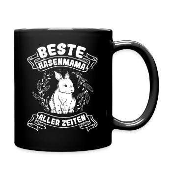 Best Bunny Mom Ever Bunny Rabbit - Full Colour Mug - black - Right