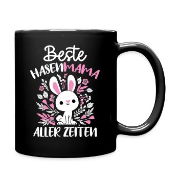 Best Bunny Mom Ever Bunny Rabbit - Full Colour Mug - black - Right