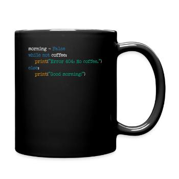 Informatique Café Code Programmeur Cadeau - Mug uni - noir - Droite