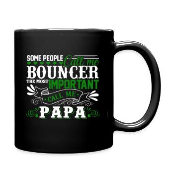 Bouncer Papa - Full Colour Mug - black - Right