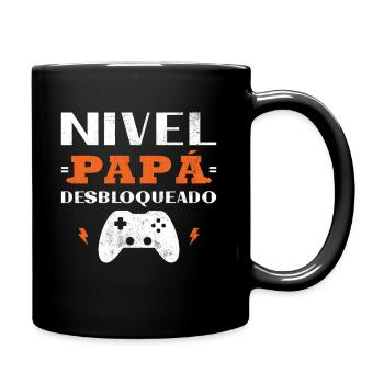 Vater-Level freigeschaltet Beabsichtigte Eltern - Tasse einfarbig - Schwarz - Rechts