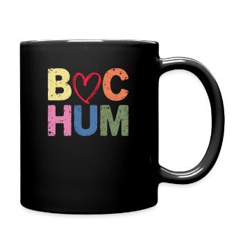 Bochum Bunt Herz - Tasse einfarbig - Schwarz - Rechts