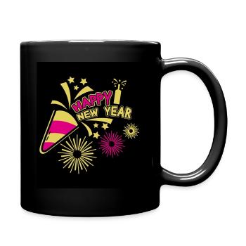 Nouvel An 8 - Mug uni - noir - Droite