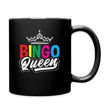 Couronne de reine de bingo pour les joueurs de bingo - Mug uni - noir - Droite