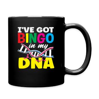 Les joueurs de bingo découvrent dans mon ADN - Mug uni - noir - Droite
