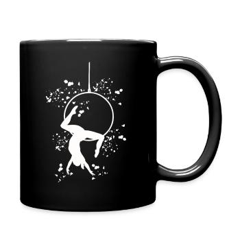 Aerialist Aerial Ring Lyra Air Ring - Full Colour Mug - black - Right