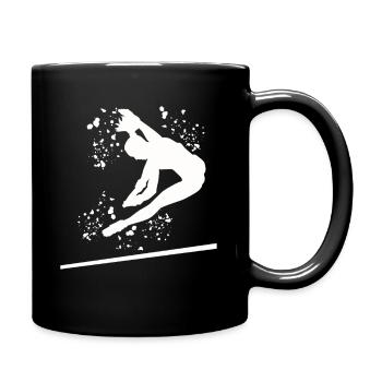 Gymnasts Uneven Bars Artistic Gymnastics - Full Colour Mug - black - Right
