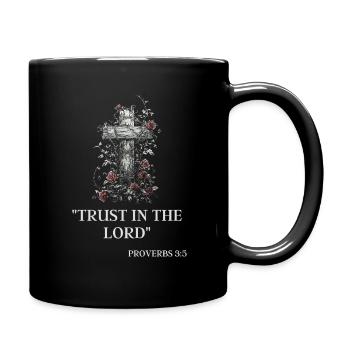 Cross of Jesus: Resurrection, Love, Redemption - Full Colour Mug - black - Right