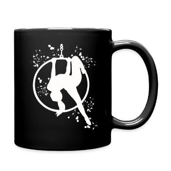 Aerialist Aerial Ring Lyra Air Ring - Full Colour Mug - black - Right