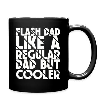 Bouldering Flash Papa Boulderer - Tasse einfarbig - Schwarz - Rechts