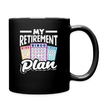 Joueur de bingo Mon plan de retraite - Mug uni - noir - Droite