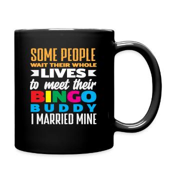 Bingo Players Are Waiting Their Lives For Bingo Partners - Full Colour Mug - black - Right