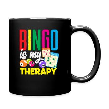 Le bingo est ma thérapie pour les joueurs de bingo - Mug uni - noir - Droite