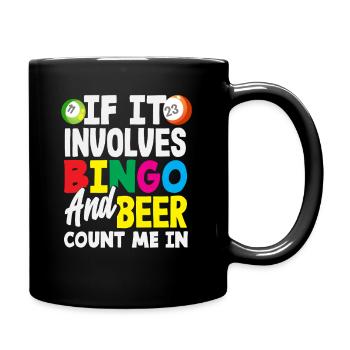Bingo Player Bière et Bingo Fun - Mug uni - noir - Droite