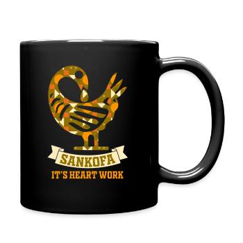 Sankofa Symbol Adinkra Ghana Black - Full Colour Mug - black - Right